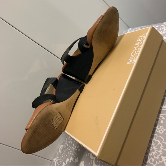 Michael Kor’s Black and Tan Wedges - Picture 3 of 4